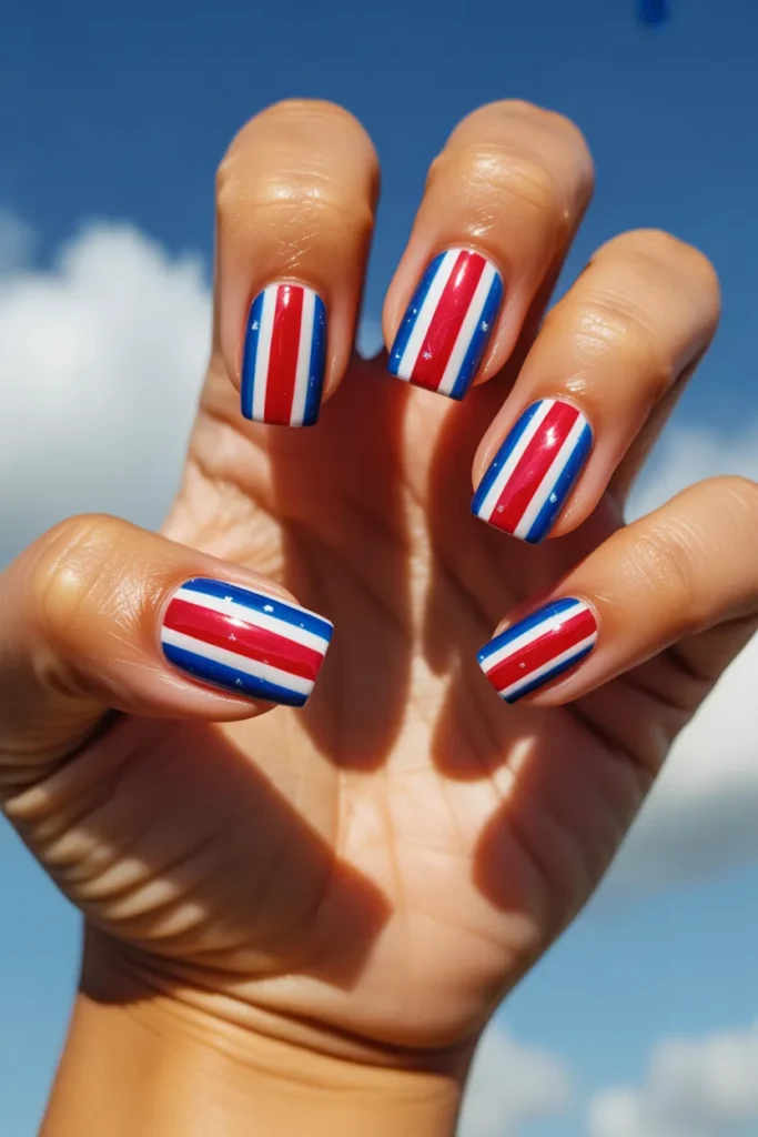 12. Bold Gel Polish USA Flag Set — 4th of July