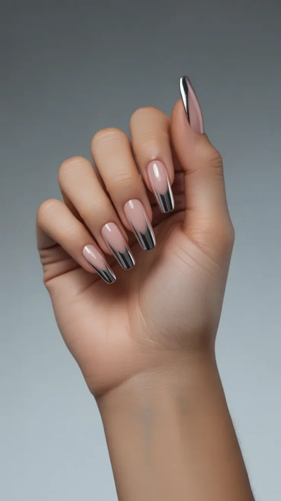12. Impress Press On Nails — Chrome Finish