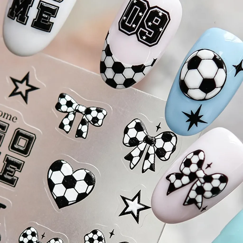 12.Embossed Star Nail Stickers