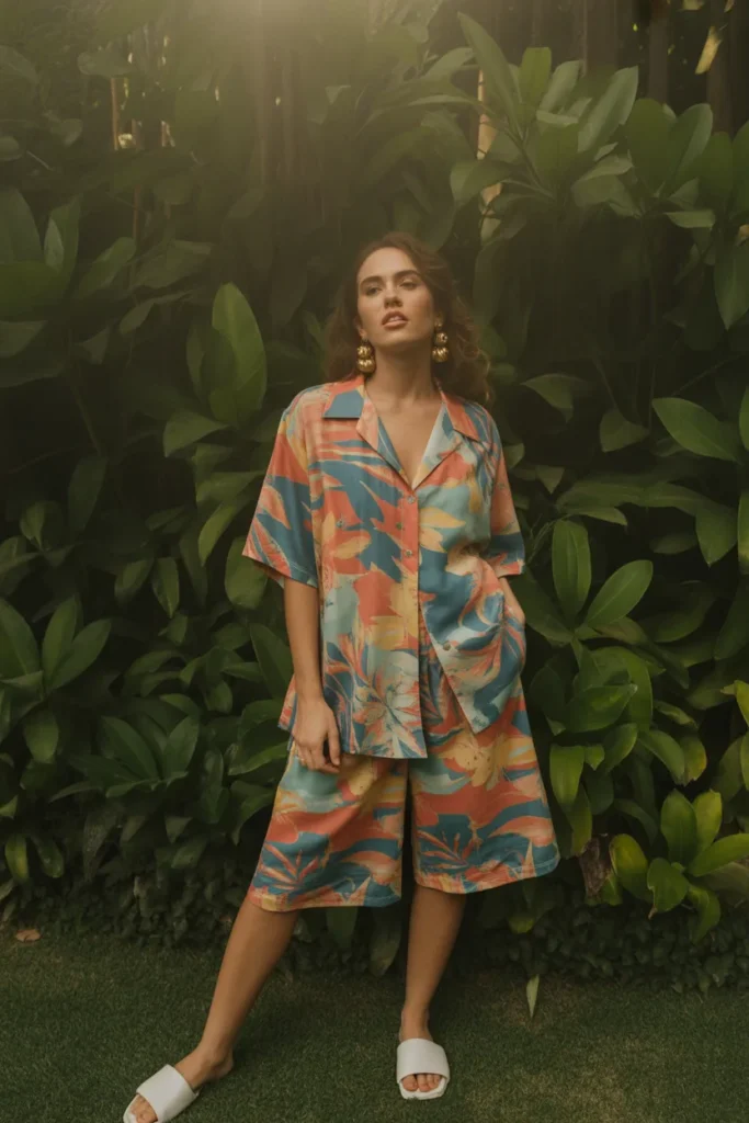 13. Hawaii Matching Floral Print Set