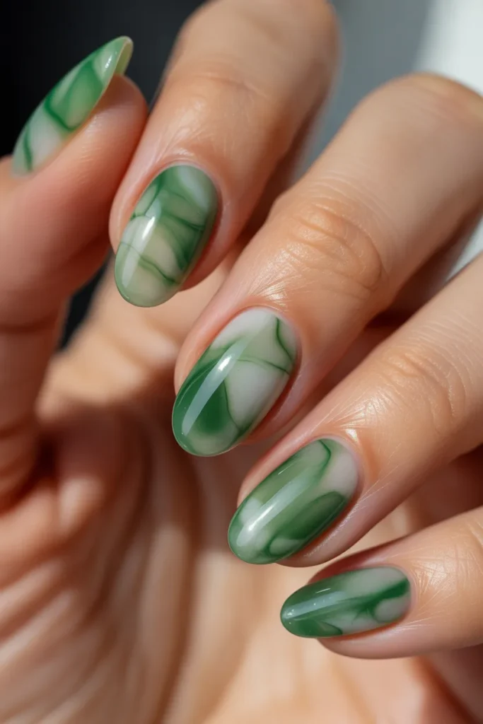 13. Jade Green Marble — Translucent Stone Effect