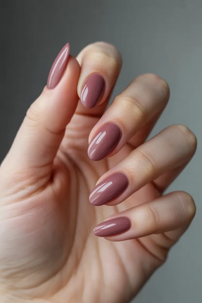 15. Classy Mothers Day Nails — Dusty Rose Matte