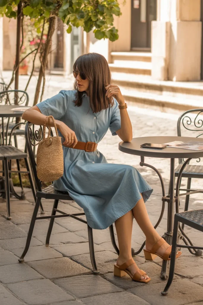 15. Full Figure Summer Bermuda Shorts Outfit
