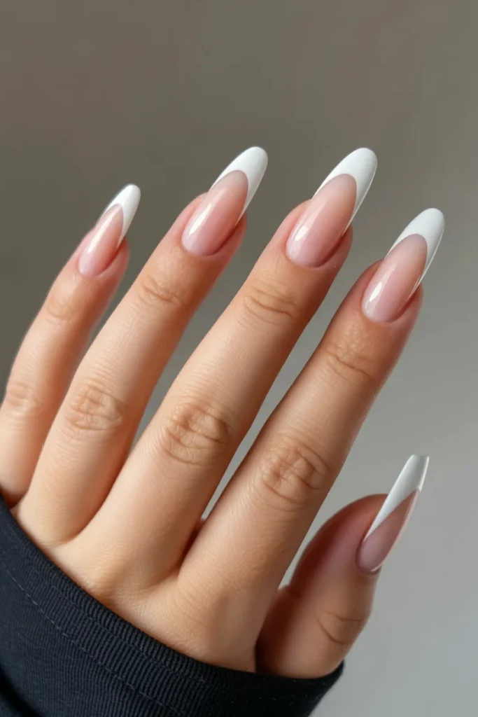 16. French Tip Nails Acrylic — Structured Extension