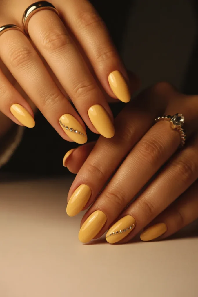 19. Butter Yellow Nails — Graduation and Formal Events