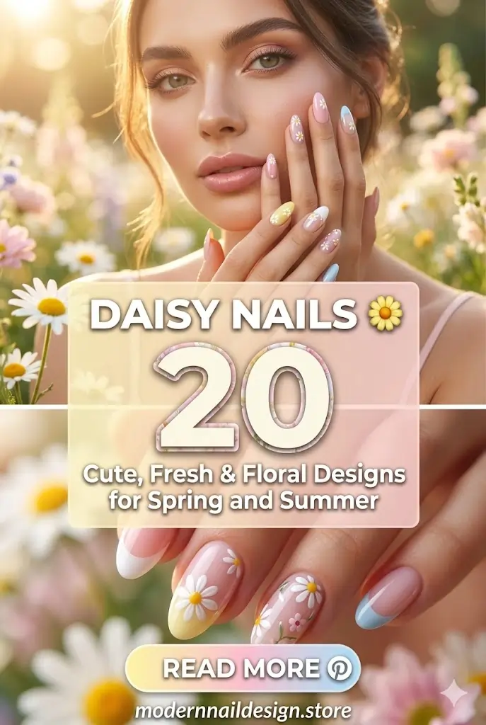 20 Daisy Nails 🌼 Cute Fresh Floral Designs for Spring and Summer 1