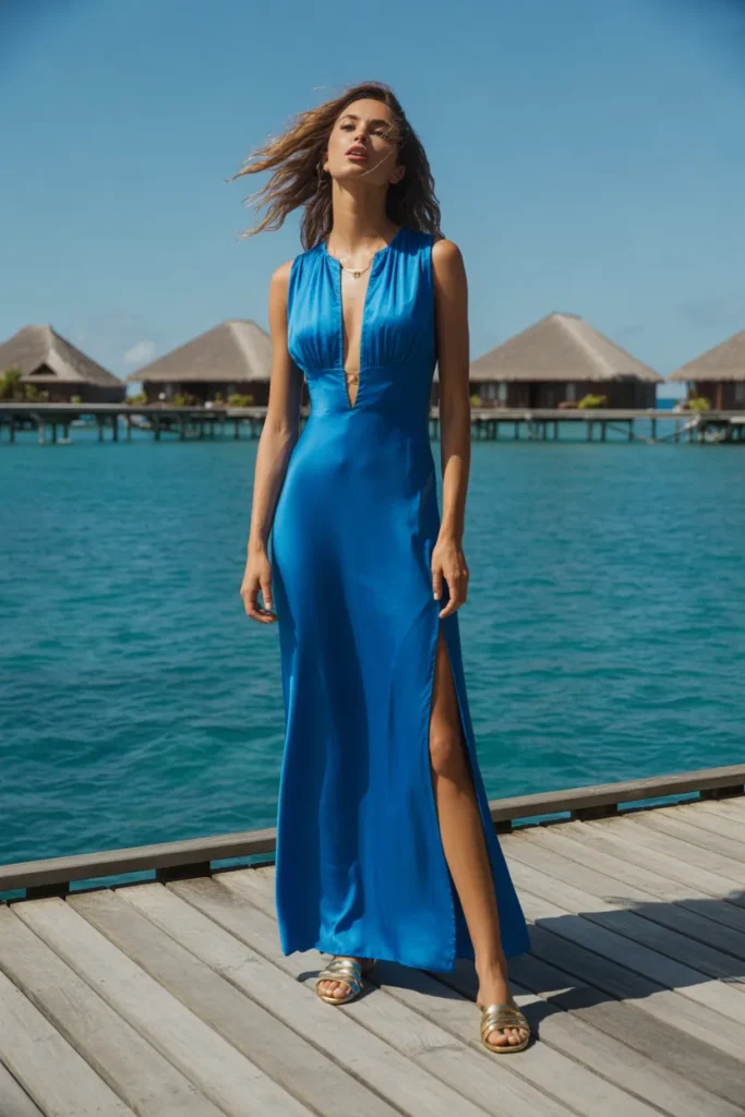 23. Oceania Resort Style — Cobalt Blue Maxi