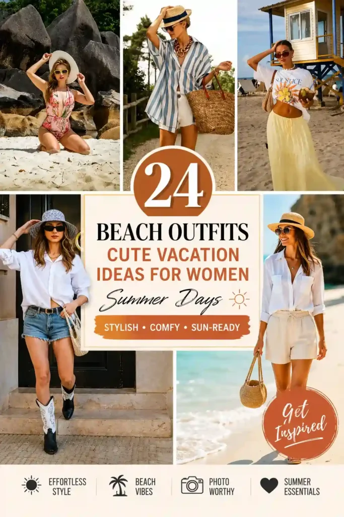 24 Beach Outfits 🌴 Cute Vacation Summer Outfit Ideas for Women2 1