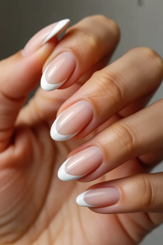 3. French Tip Nails Almond — The Most Flattering Shape