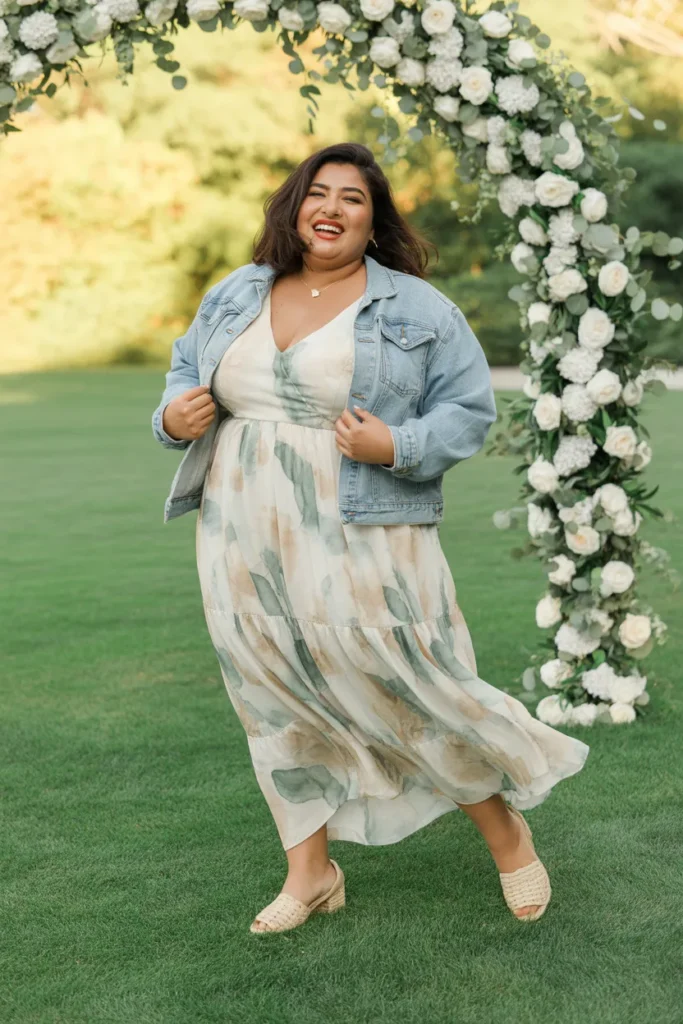 4 — Floral Chiffon Maxi Wedding Guest