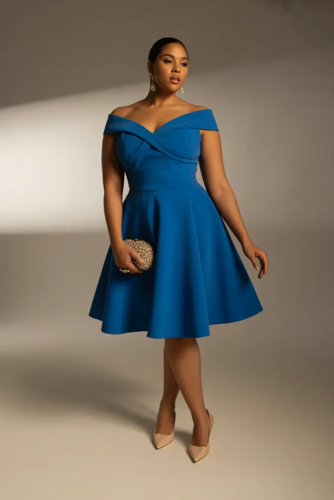 5 — Off Shoulder Cobalt Cocktail