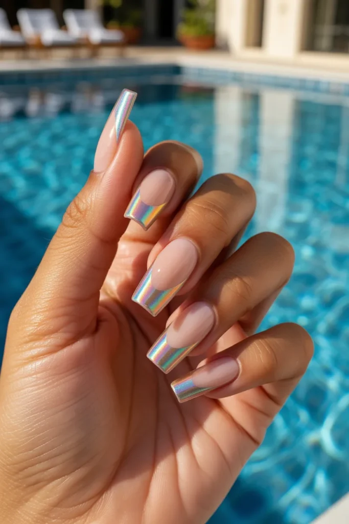 Summer Vacation Nails 6 5. French Tip Nails Summer Edition — The It Girl Upgrade