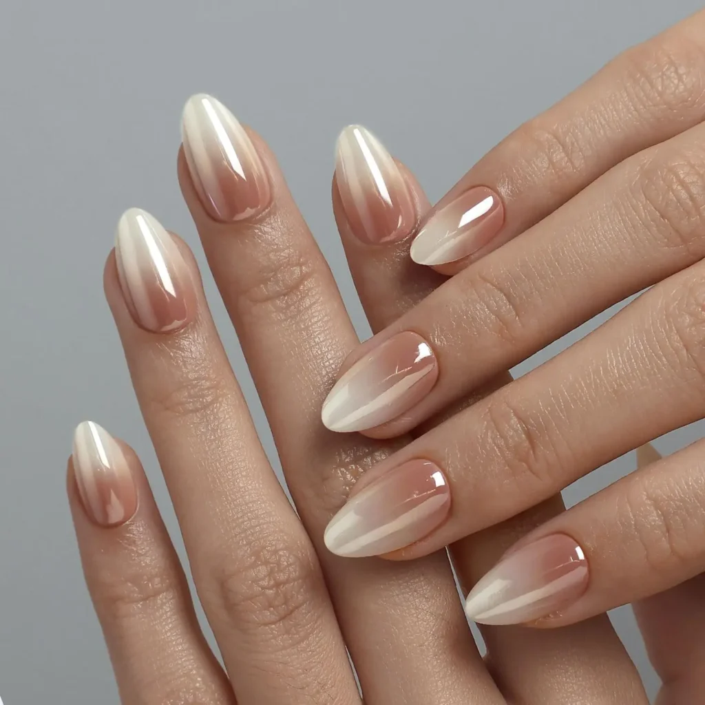 Summer Almond Nails 7 6.Minimal Glazed Nude