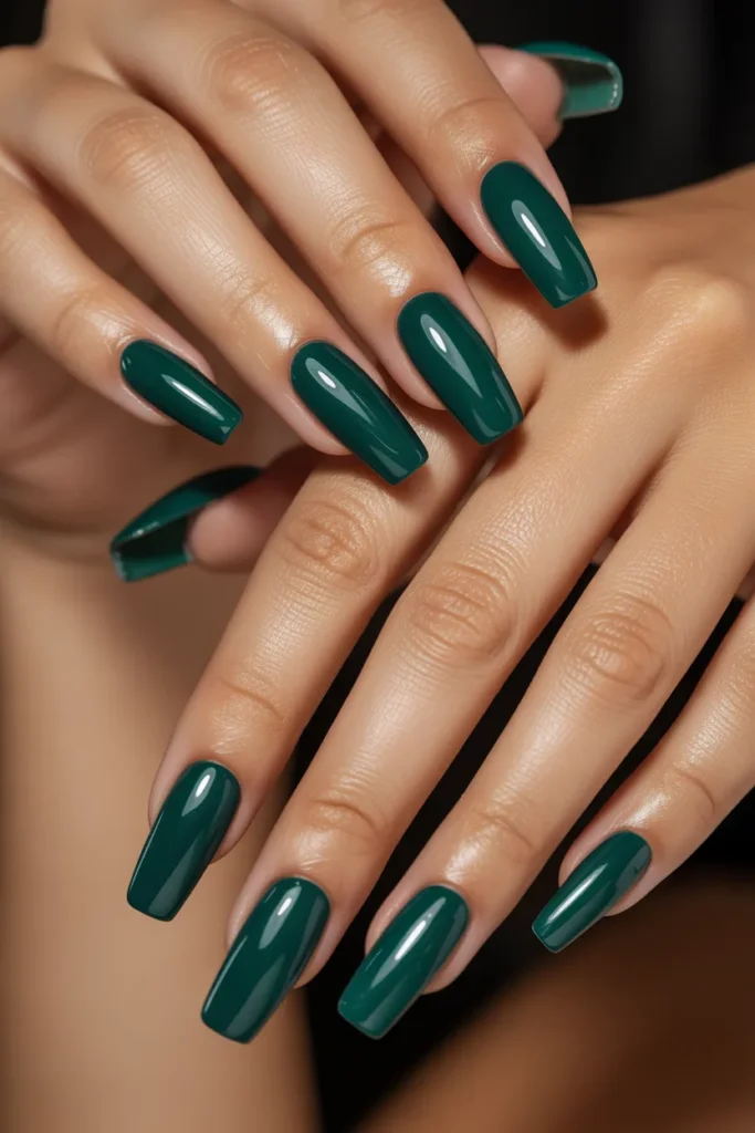 8. Jewel Tone Coffin — Double Slimming Effect