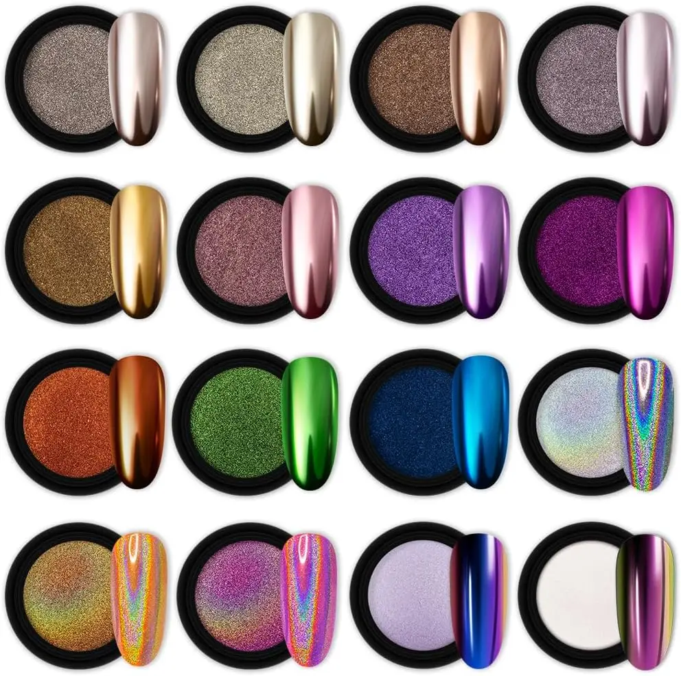 8.16 Jars Chrome Nail Powder Nail