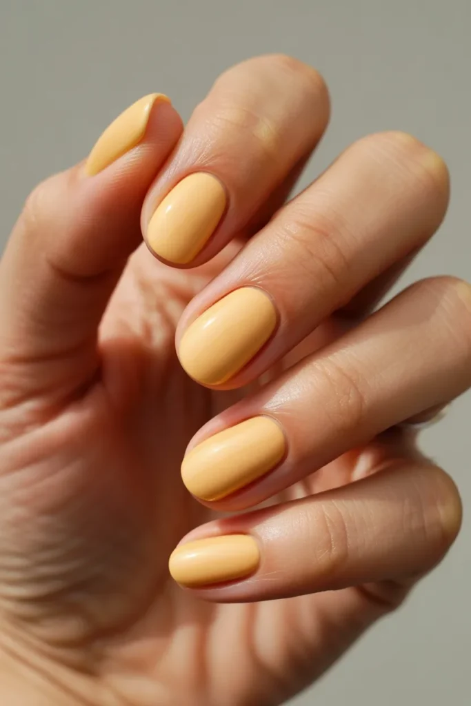 9. Butter Yellow Gel Nail Polish — Matte Finish