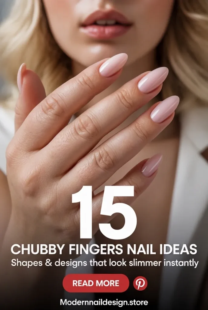 Chubby Fingers Nail Ideas ✨ 15 Shapes Designs That Look Slimmer Instantly