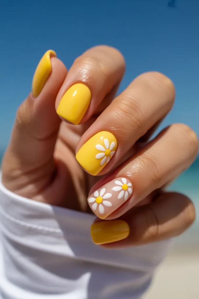 Summer Vacation Nails 20 Shape Design 19 — Summer Vacation Nails Square