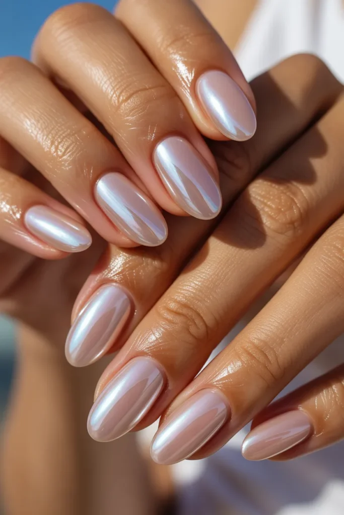 Summer Vacation Nails 16 Simple Design 15 — Holiday Nails Summer Glazed Nude