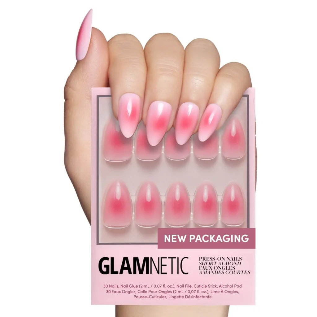Aura Nails 2 1.Pink Aura Nails