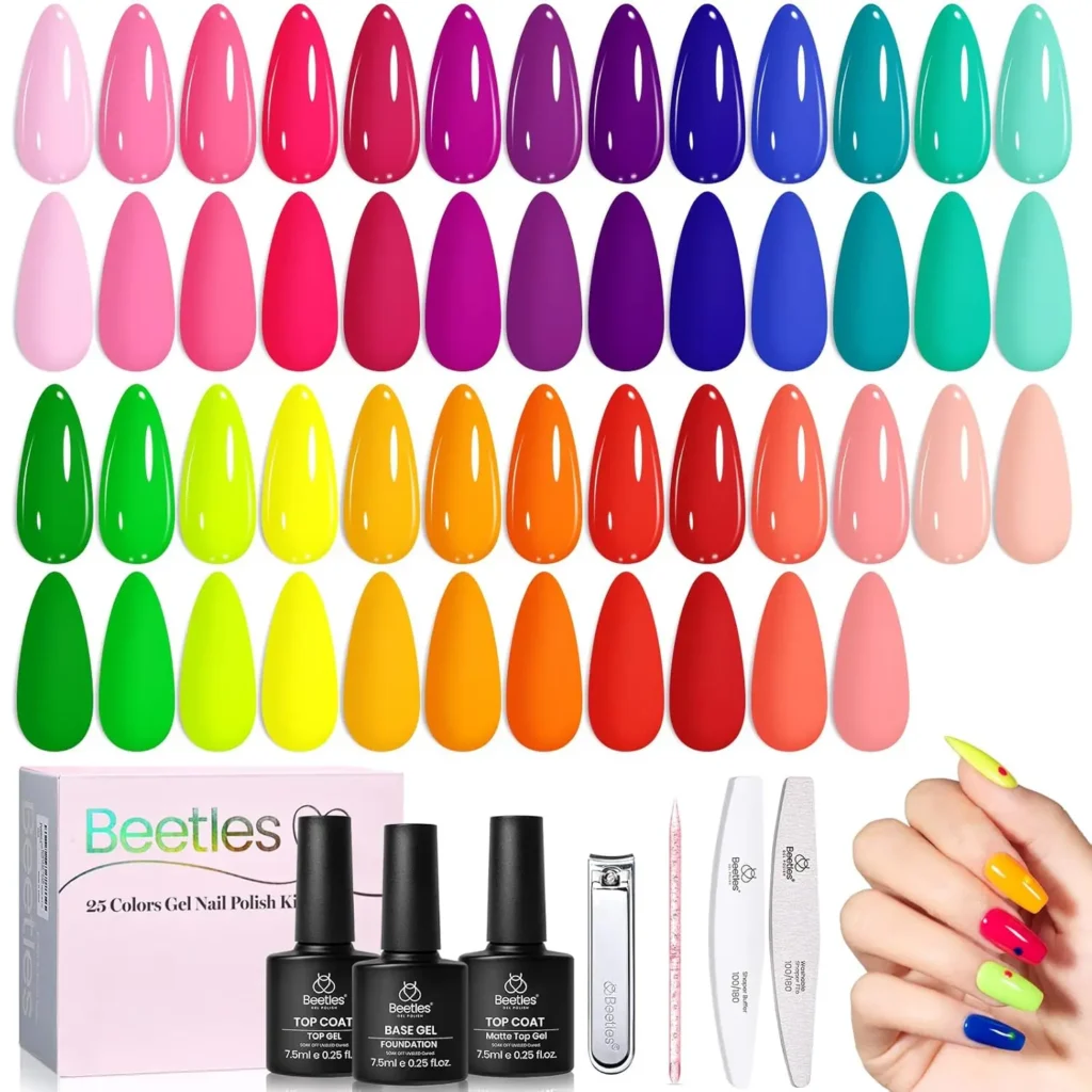 Aura Nails 13 12.Beetles Neon Gel Polish Set