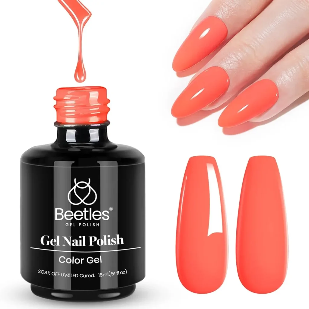 Aura Nails 15 14.Orange Gel Polish