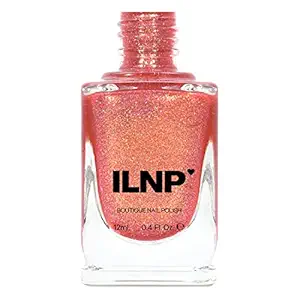 Aura Nails 19 18.Orange Coral Holographic Nail Polish