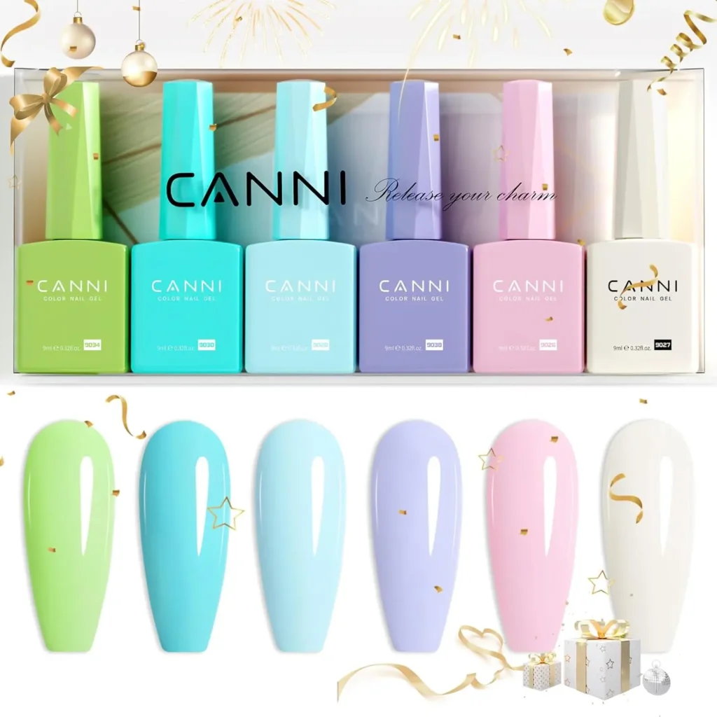 DND Nail Polish 23 22.CANNI 6 Piece Gel Set
