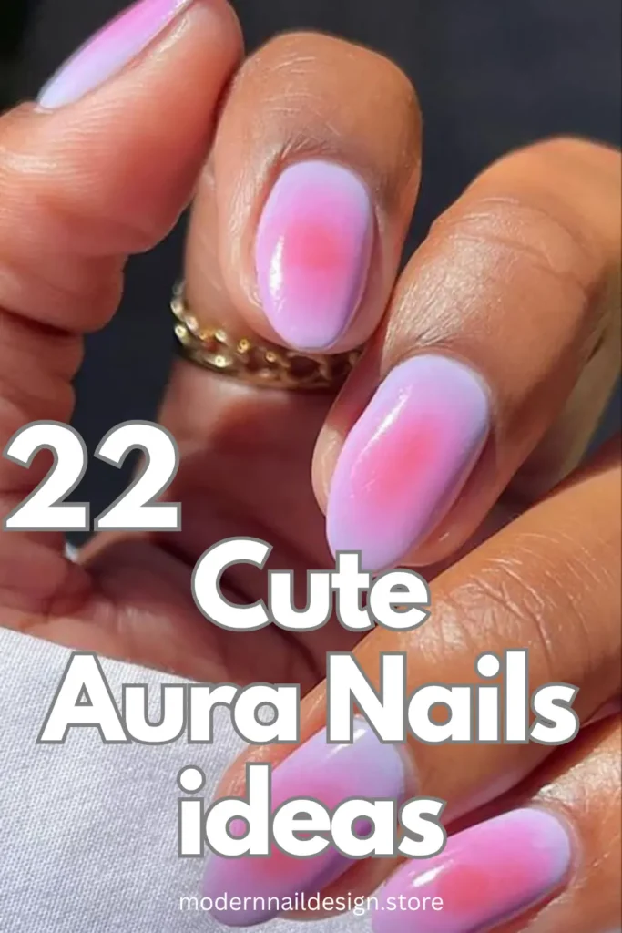 Aura Nail Designs 🌈 Soft Gradient Chrome Nail Inspo
